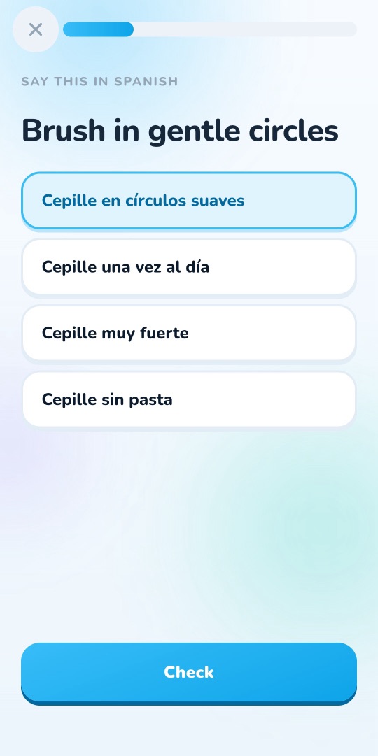 Pick the phrase you'd actually say to a patient.